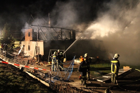 Landwirtschaftliches Objekt in Meggenhofen abgebrannt