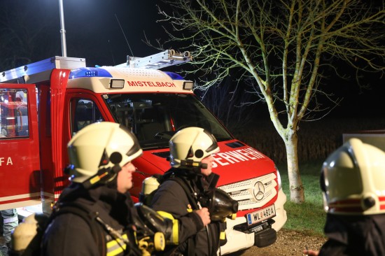 Brand einer Sauna bei Wohnhaus in Buchkirchen sorgt für Einsatz der Feuerwehr