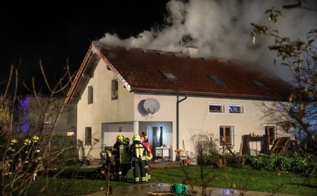 Wohnhausbrand in Steinerkirchen an der Traun