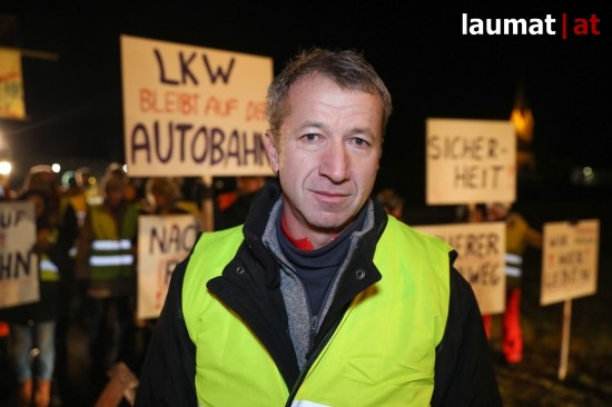 Hans Miglbauer, Sprecher der Brgerinitiative "Unertrglicher Verkehr an der L534"